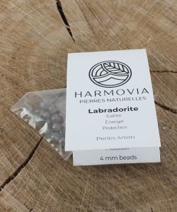 Perles Labradorite 'AA' 4mm sur fil 40cm